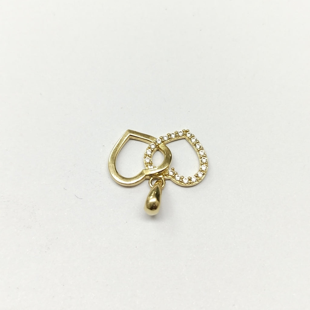 DIJES DOBLE CORAZON ORO 10K 1.5 GR (NUEVO)