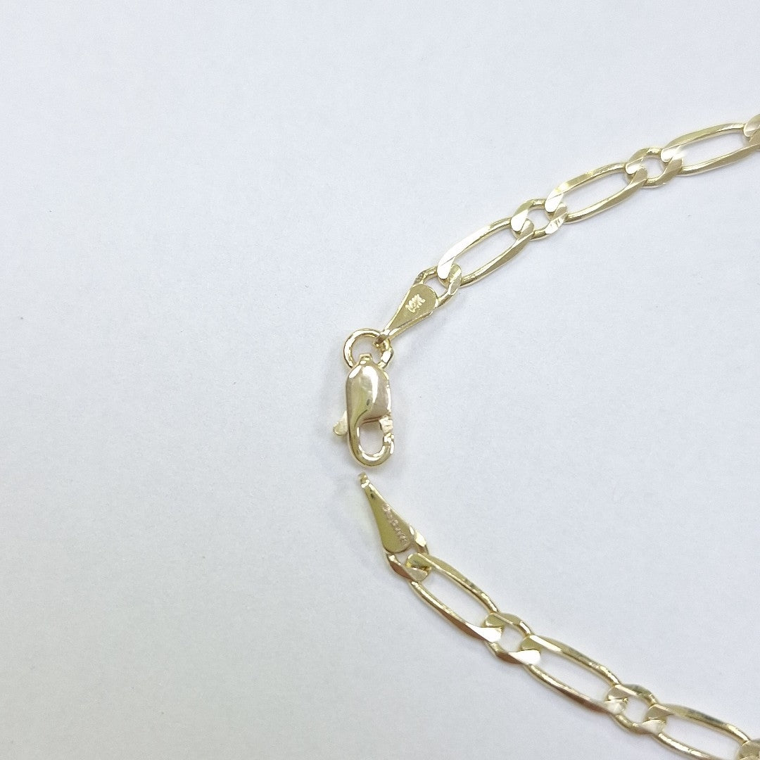 PULSERAS 1X1 ORO 14K 18 CM 2.7 GR (NUEVO)