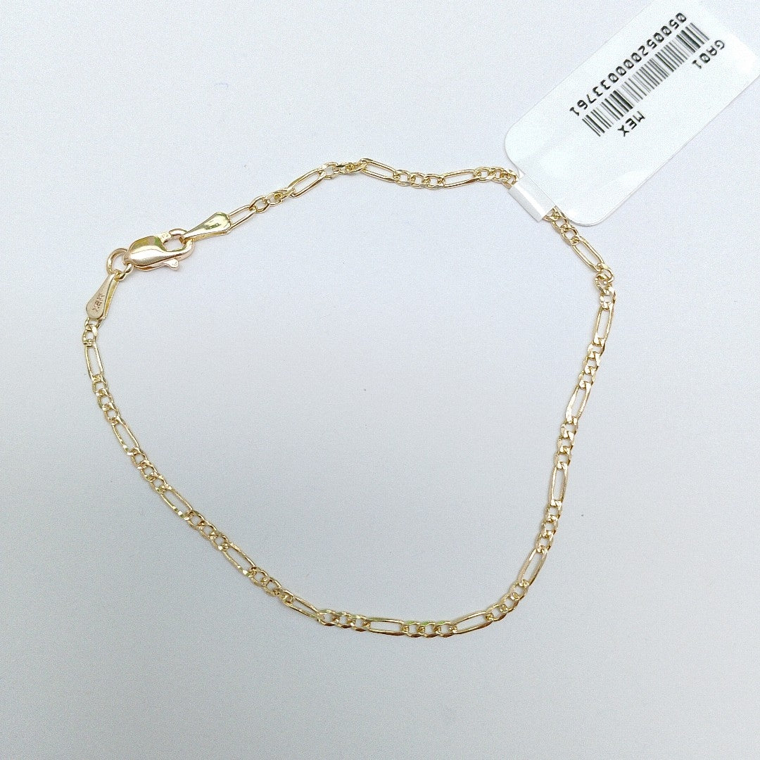 PULSERAS 3X1 ORO 14K 18 CM 1.5 GR (NUEVO)