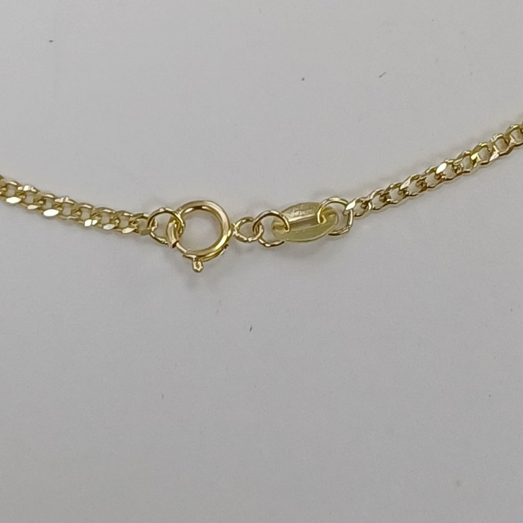 CADENAS TEJIDO BARBADA ORO 10K 50 CM 3.5 GR (NUEVO)
