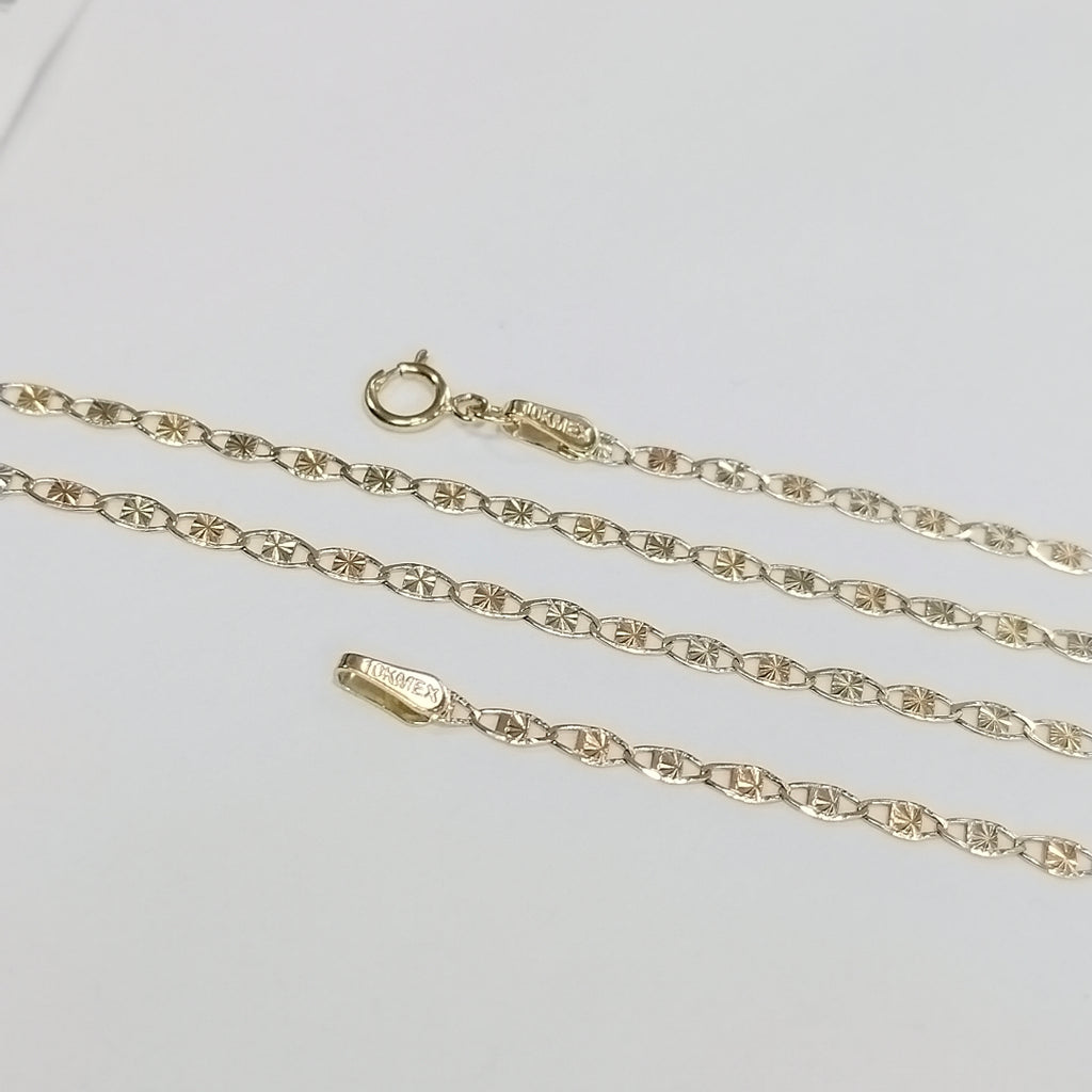 CADENAS TEJIDO GUCHI ORO 10K 60 CM 2.9 GR (NUEVO)