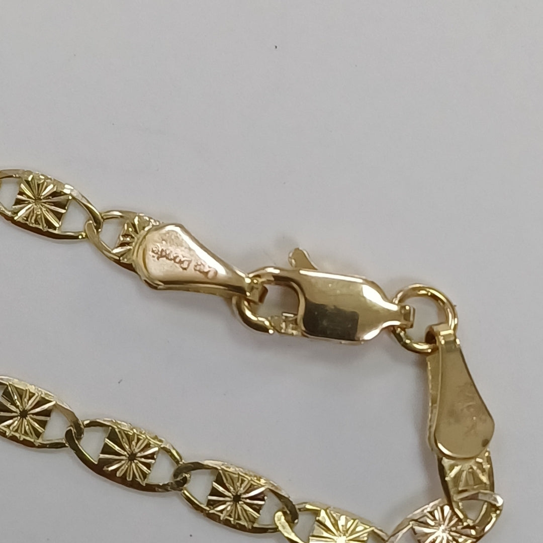 PULSERAS GUCHI ORO 14K 18 CM 2.8 GR (NUEVO)