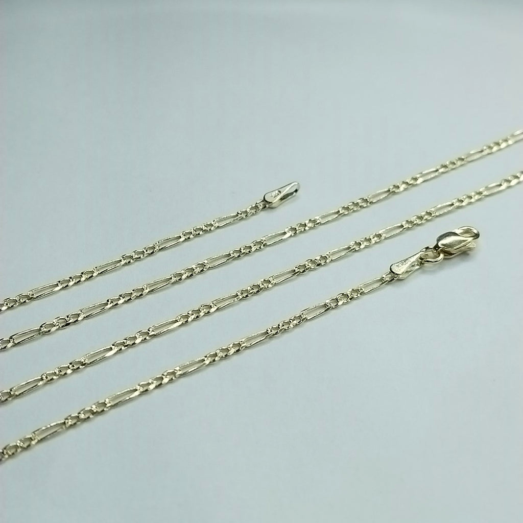 CADENAS 3X1 ORO 14K 55 CM 4 GR (NUEVO)