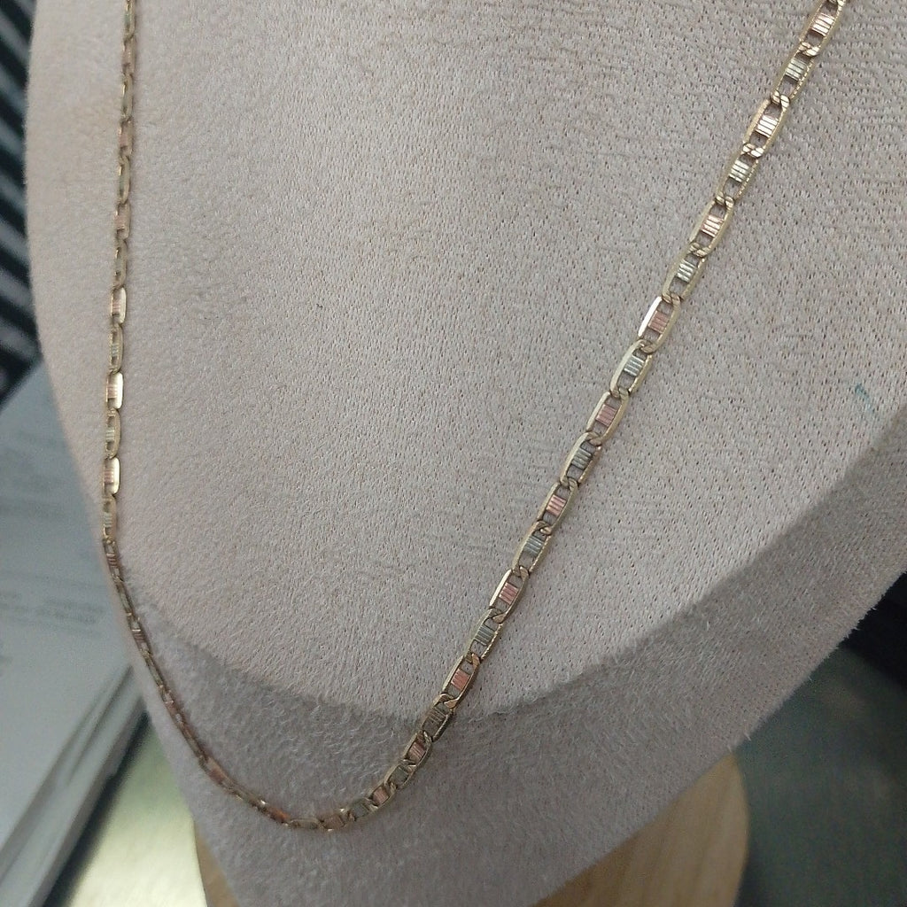 CADENA ORO, ORO COMBINADO 10 K 7.5 GRMS (SEMINUEVO)