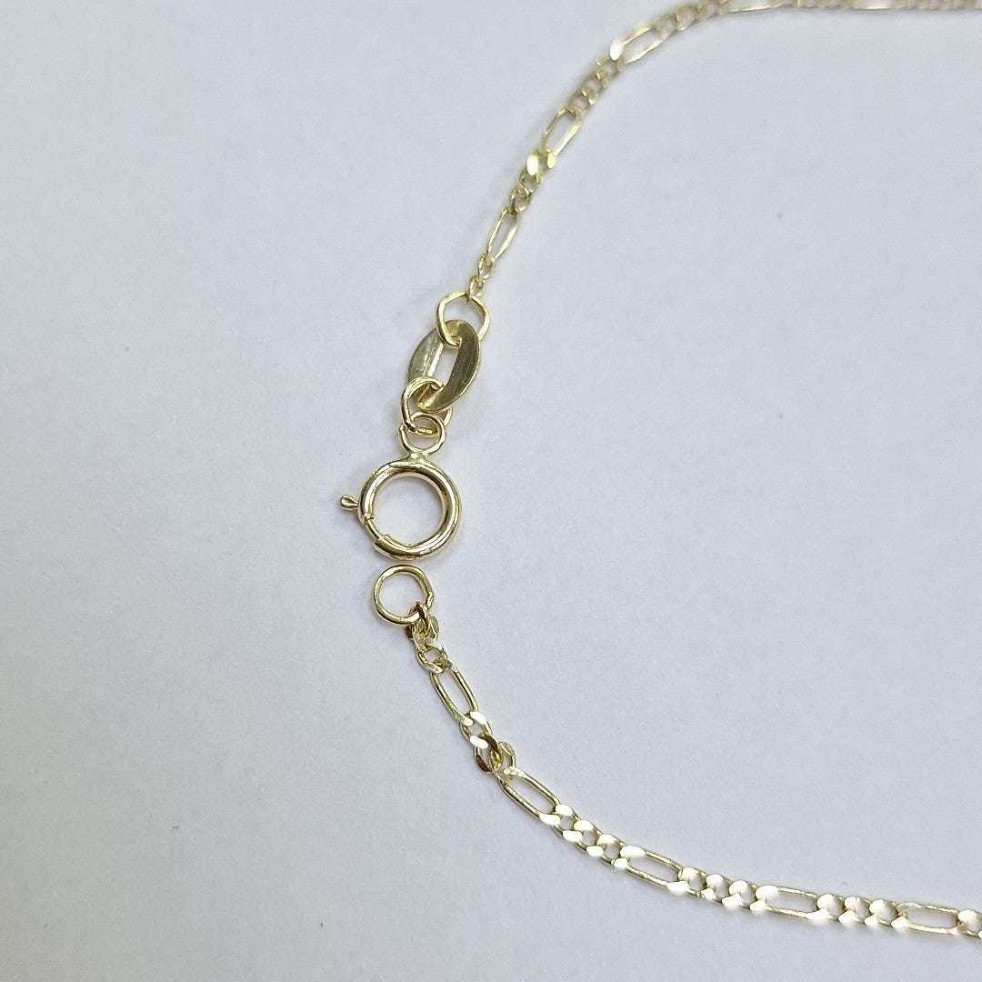 PULSERAS TEJIDO 3X1 ORO 14K 21 CM 1 GR (NUEVO)