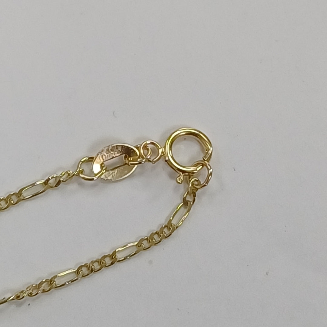 PULSERAS TEJIDO 3X1 ORO 14K 21 CM 1 GR (NUEVO)