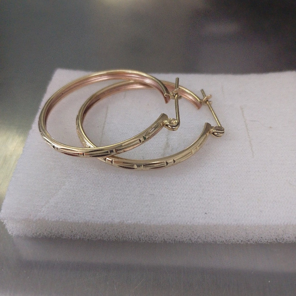 ARRACADAS PAR ORO 14 K 4.3 GRMS (SEMINUEVO)