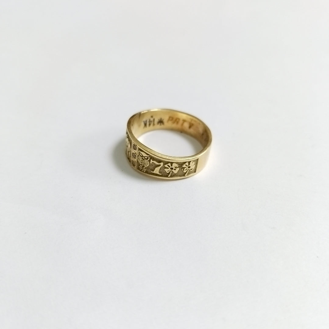 ARGOLLA DE LA SUERTE ORO 14 K 6,00 GRMS (SEMINUEVO)