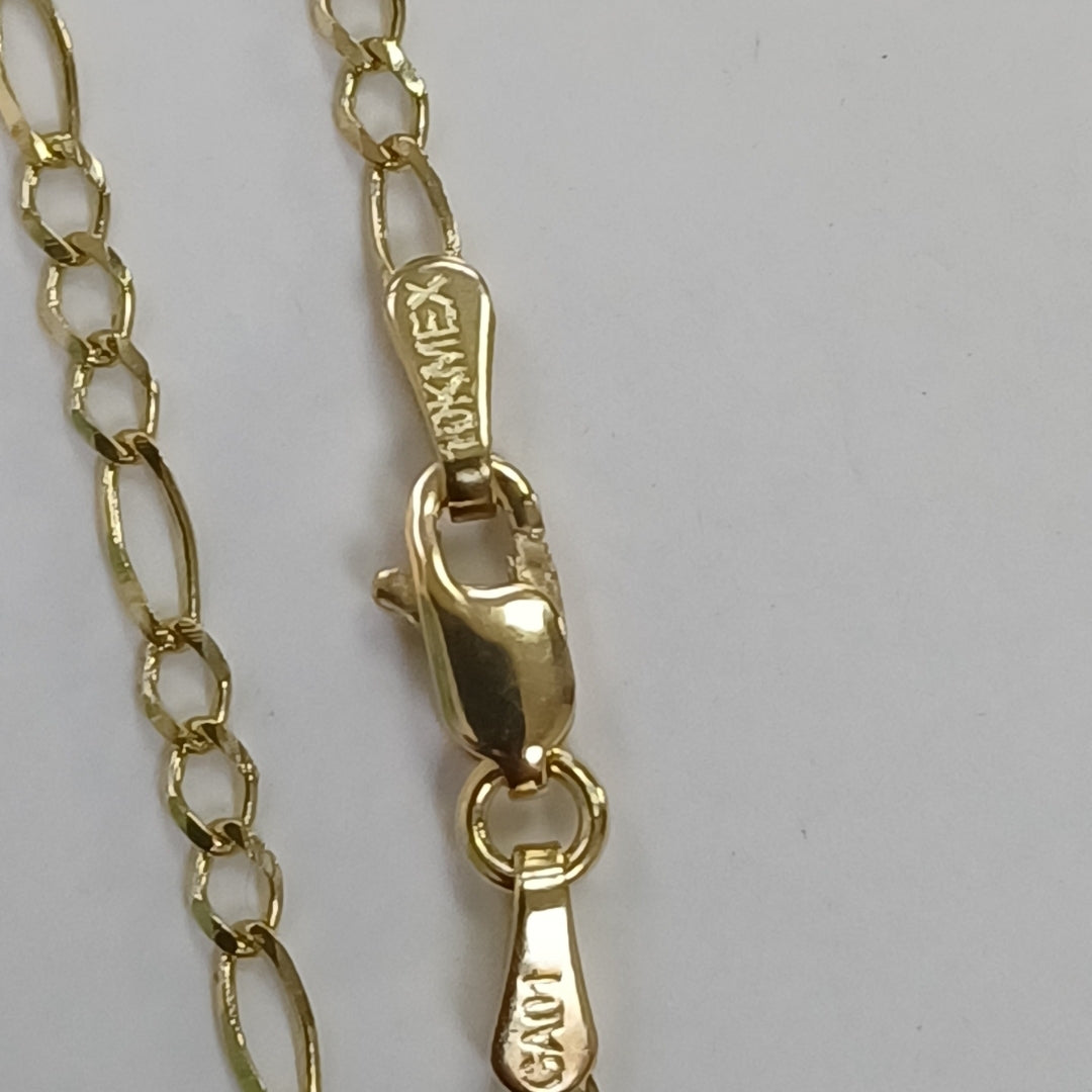 PULSERAS TEJIDO 3X1 ORO 10K 21 CM 1.5 GR (NUEVO)