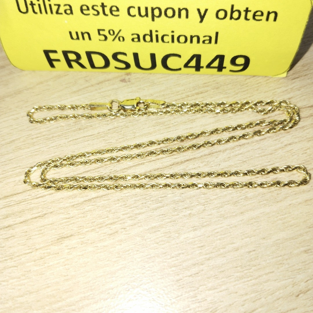 CADENA ORO 14 K 4.6 GRMS (SEMINUEVO)