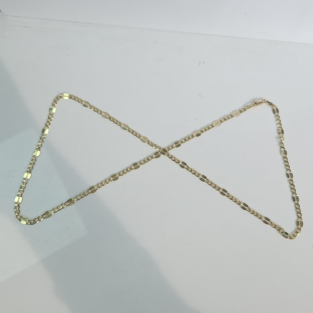 CADENAS TEJIDO ESPECIAL ORO 10K 55 CM 7.1 GR (NUEVO)