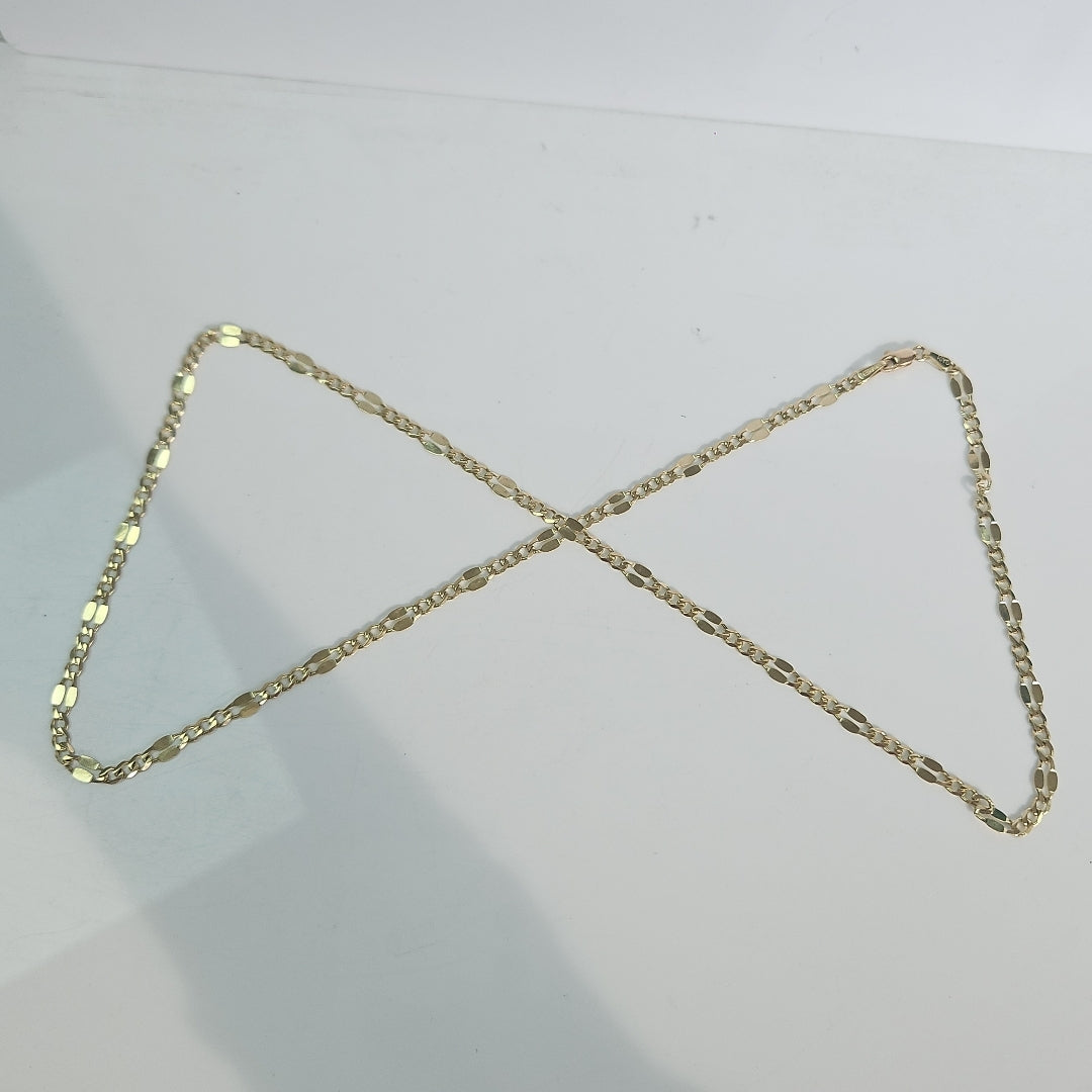 CADENAS TEJIDO ESPECIAL ORO 10K 55 CM 7.1 GR (NUEVO)