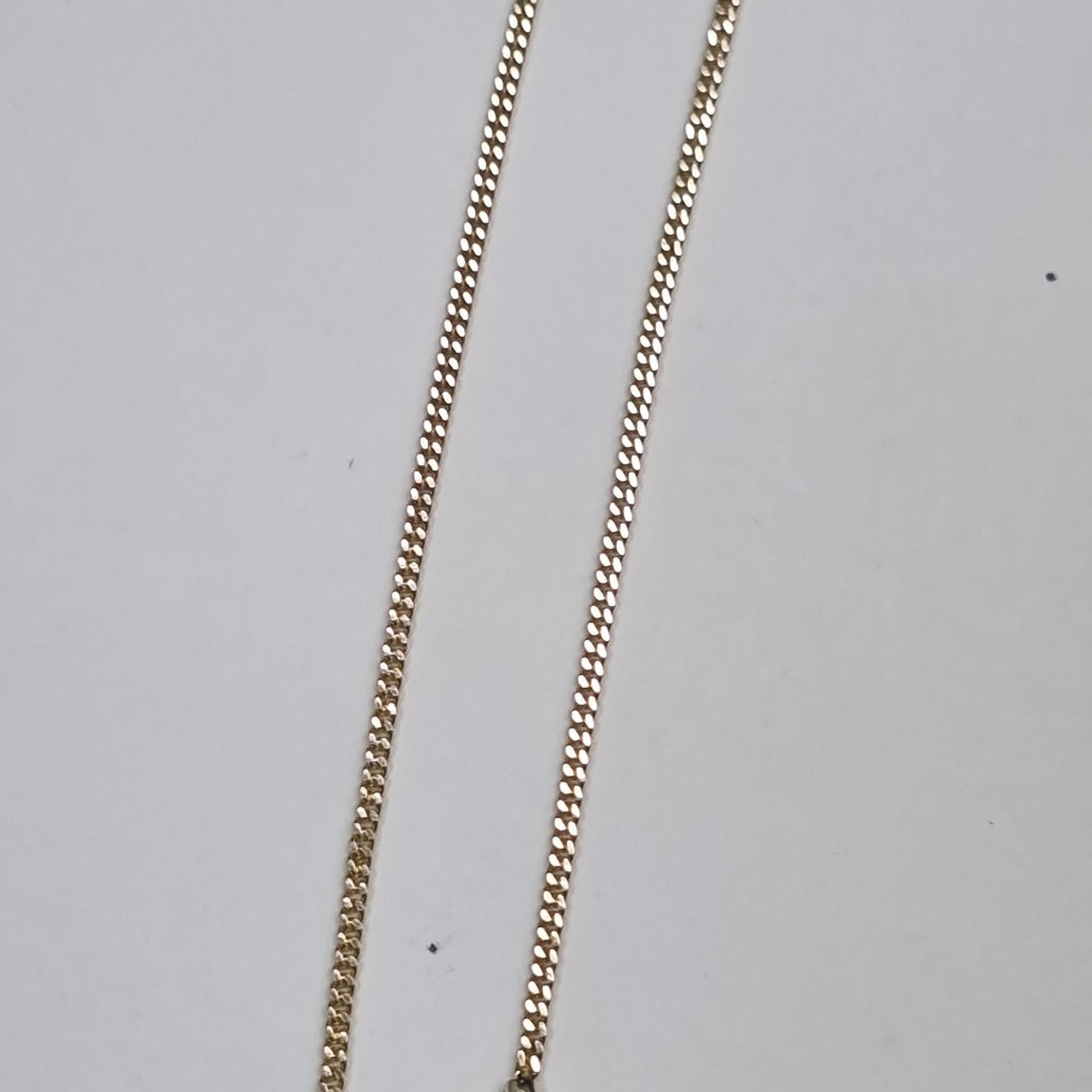 CADENAS TEJIDO BARBADA ORO 10K 55 CM 1.8 GR (NUEVO)