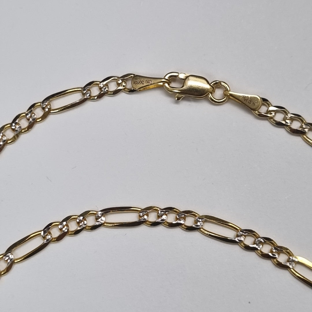 CADENAS 3X1 DIAMANTADA ORO 14K 55 CM 8.4 GR (NUEVO)