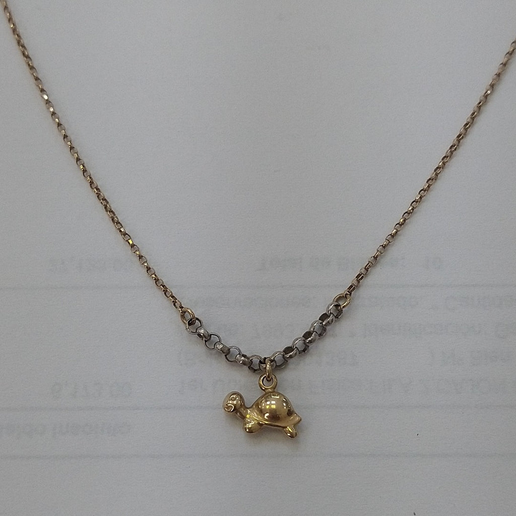 GARGANTILLA ORO COMBINADO 14 K 2,10 GRMS (SEMINUEVO)