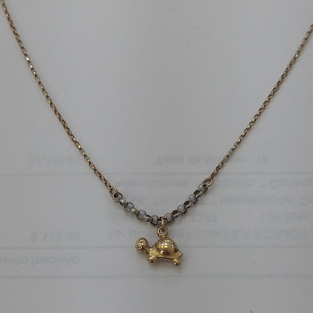GARGANTILLA ORO COMBINADO 14 K 2,10 GRMS (SEMINUEVO)