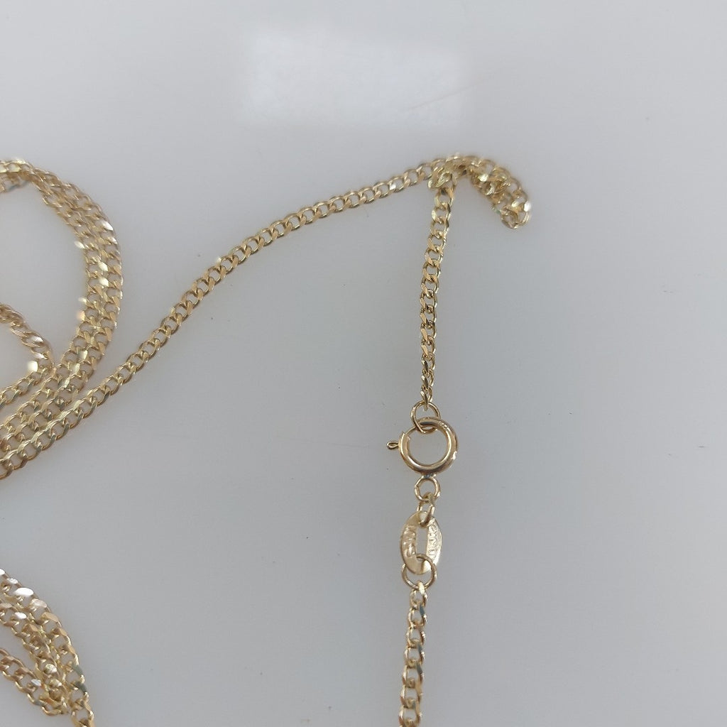 CADENAS TEJIDO BARBADA ORO 10K 60 CM 4.2 GR (NUEVO)