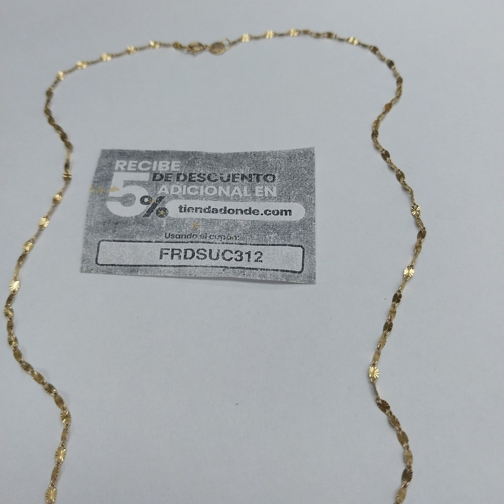CADENA ORO 14 K 2 GRMS (SEMINUEVO)