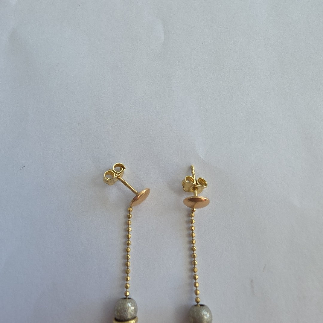 BROQUELES PAR ORO 14 K 5.1 GRMS (SEMINUEVO)