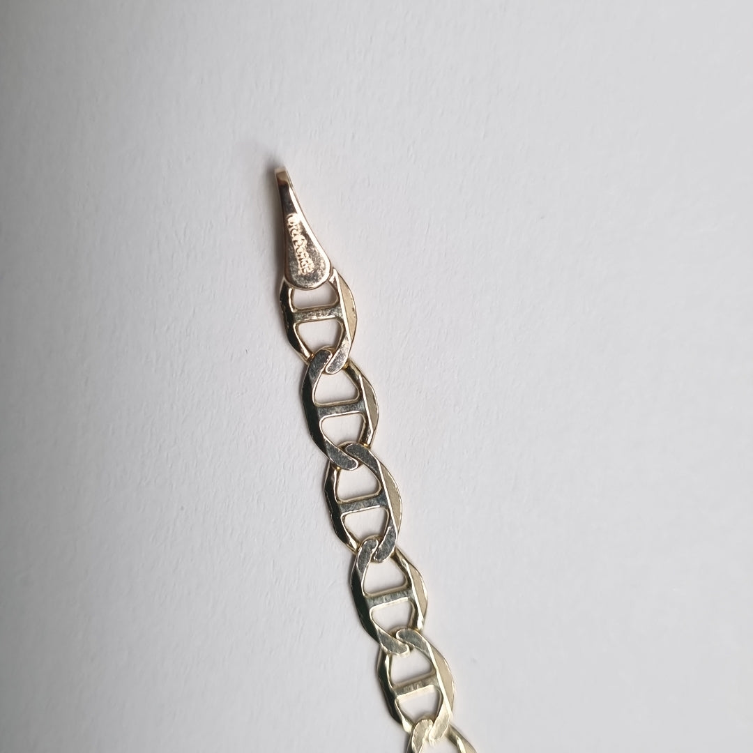 PULSERAS TEJIDO MARINERA ORO 14K 18 CM 2.9 GR (NUEVO)