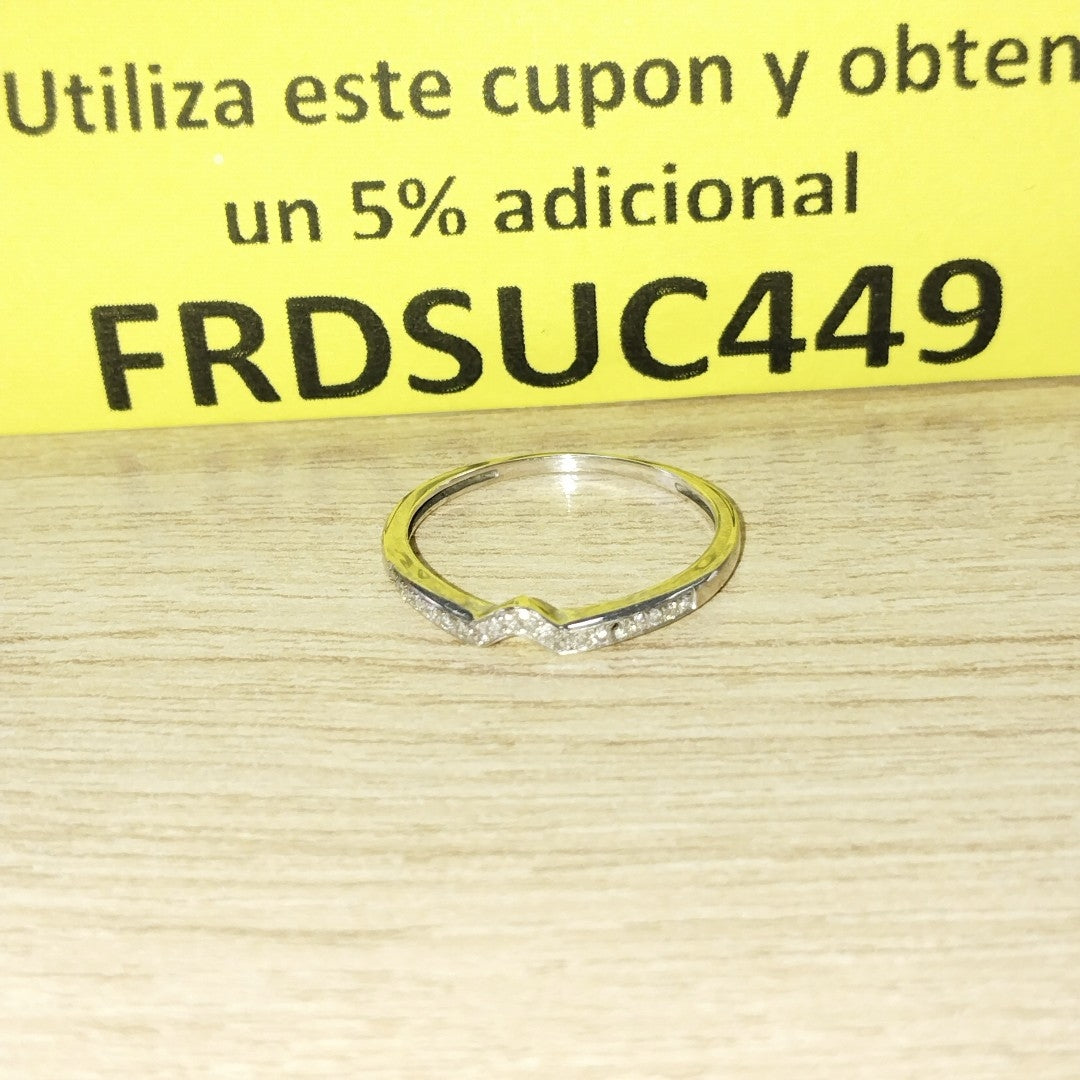 ANILLITO ORO, ORO BLANCO 14 K 1.2 GRMS (SEMINUEVO)