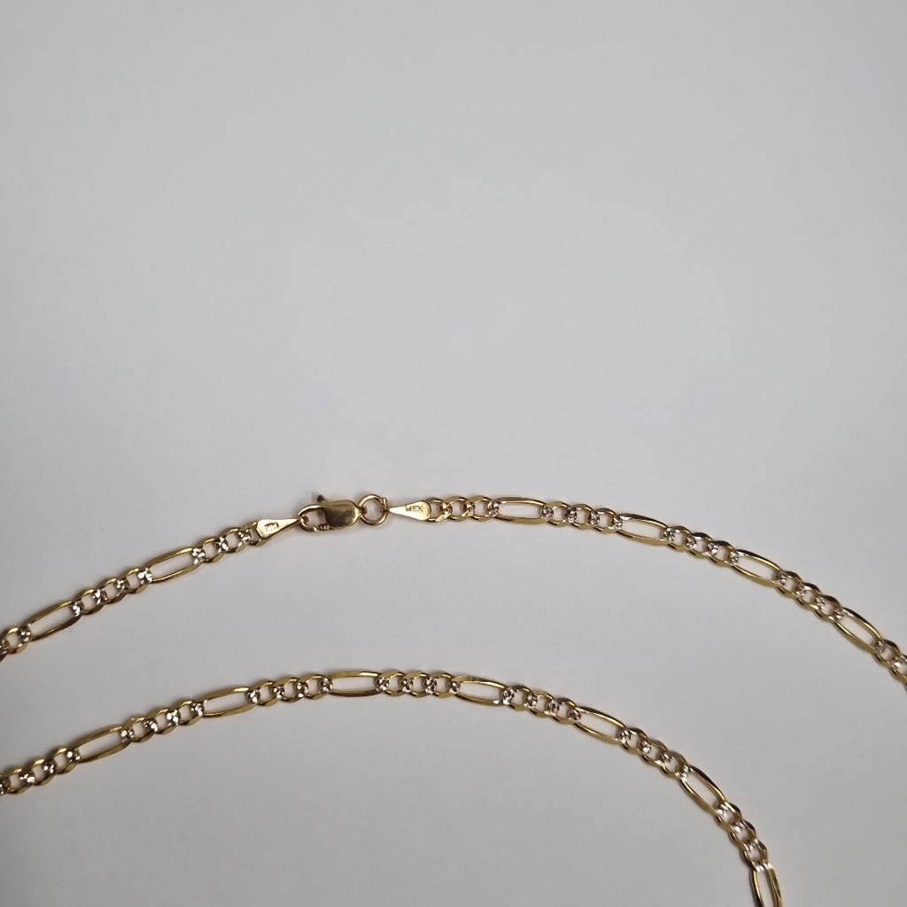 CADENAS 3X1 DIAMANTADA ORO 14K 55 CM 8.6 GR (NUEVO)