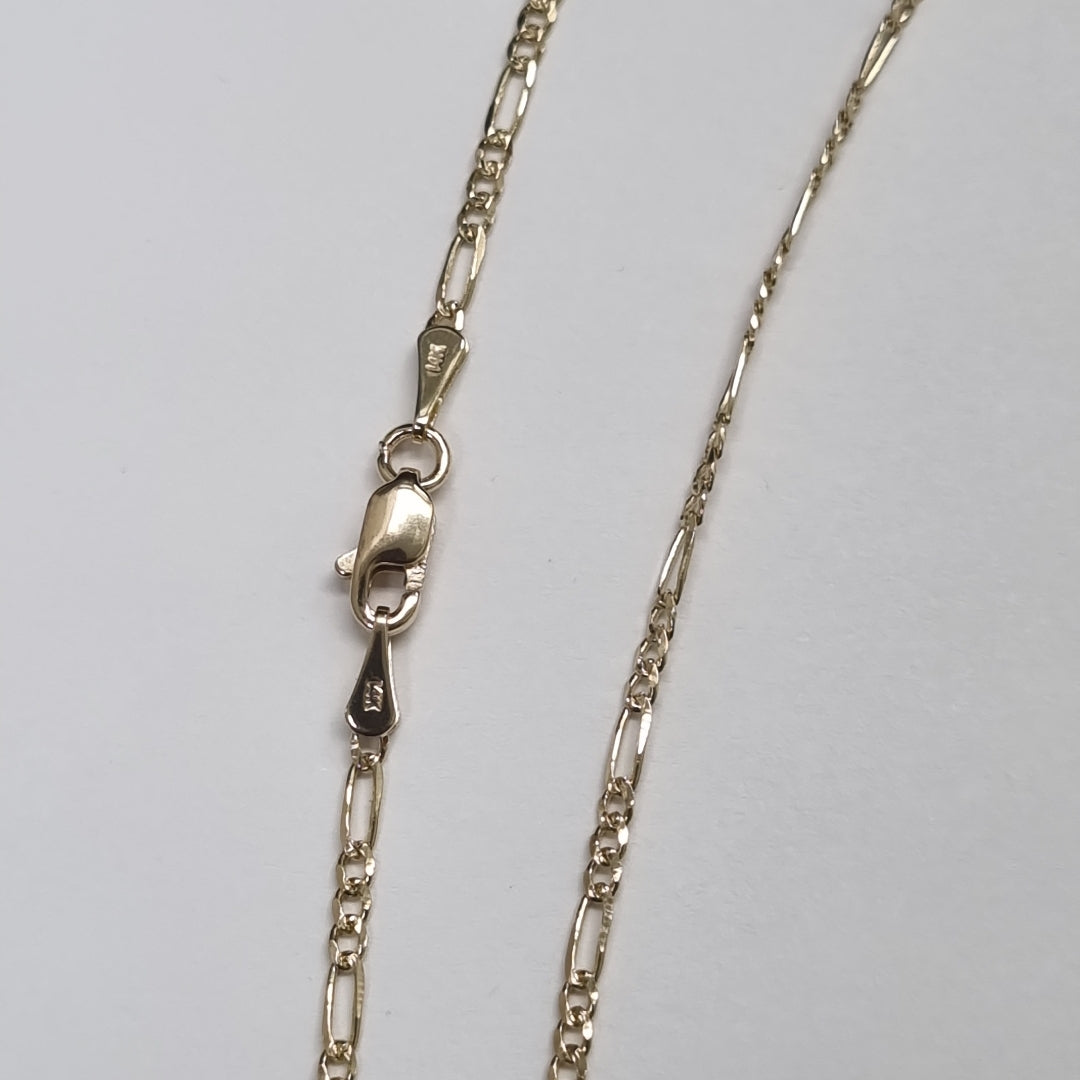 CADENAS 3X1 ORO 14K 55 CM 4 GR (NUEVO)
