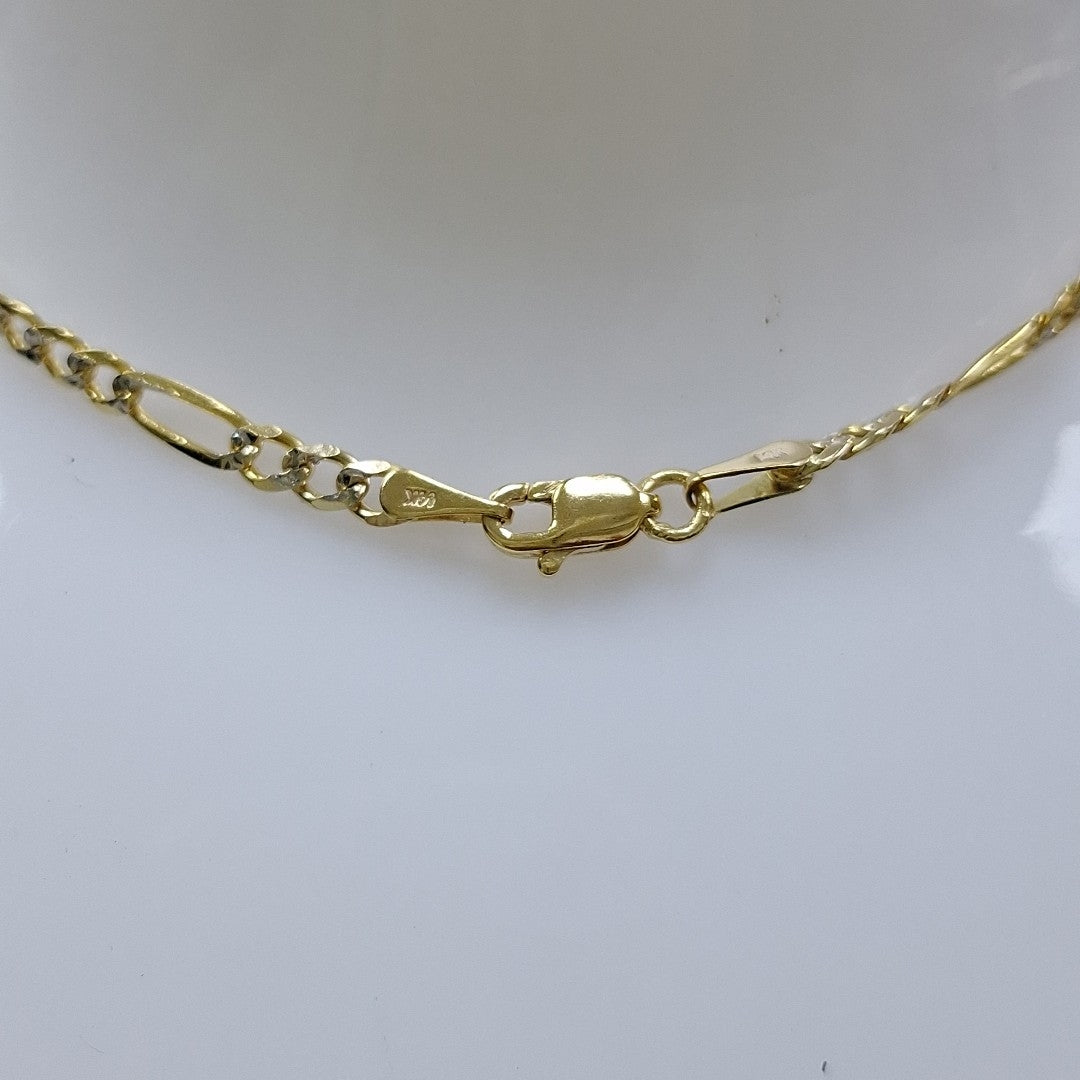 CADENAS 3X1 DIAMANTADA ORO 14K 55 CM 8.4 GR (NUEVO)