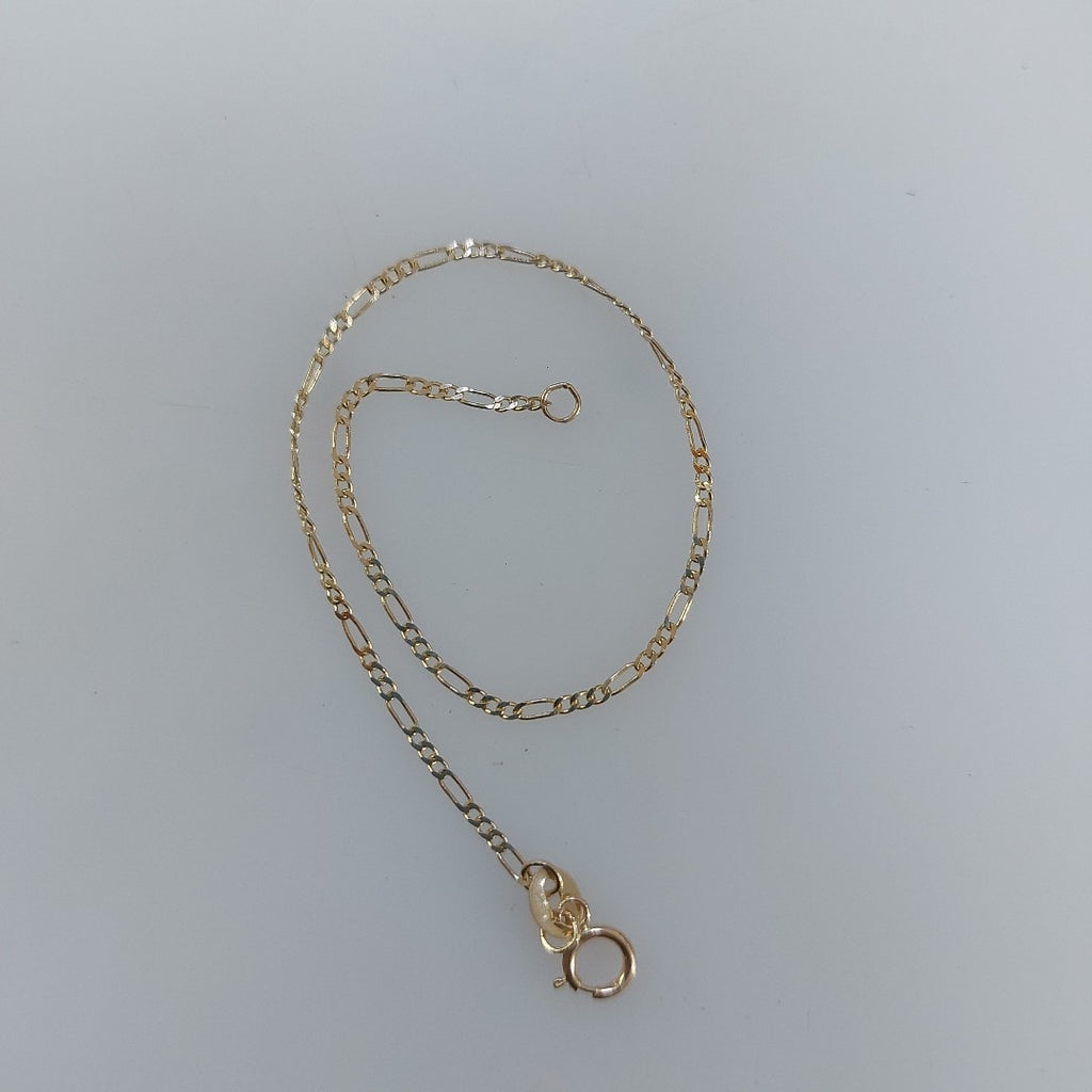 PULSERAS TEJIDO 3X1 ORO 14K 16 CM 0.9 GR (NUEVO)