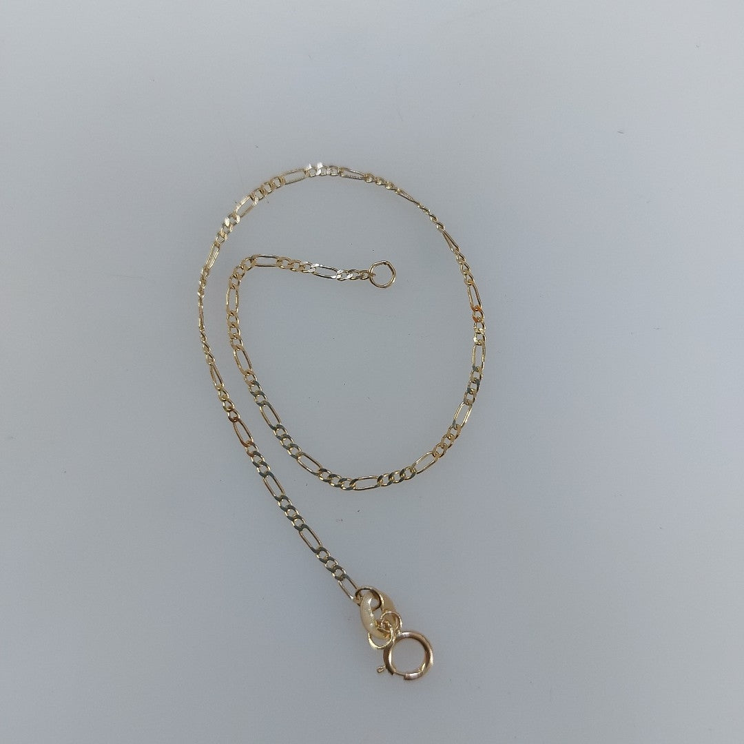 PULSERAS TEJIDO 3X1 ORO 14K 16 CM 0.9 GR (NUEVO)