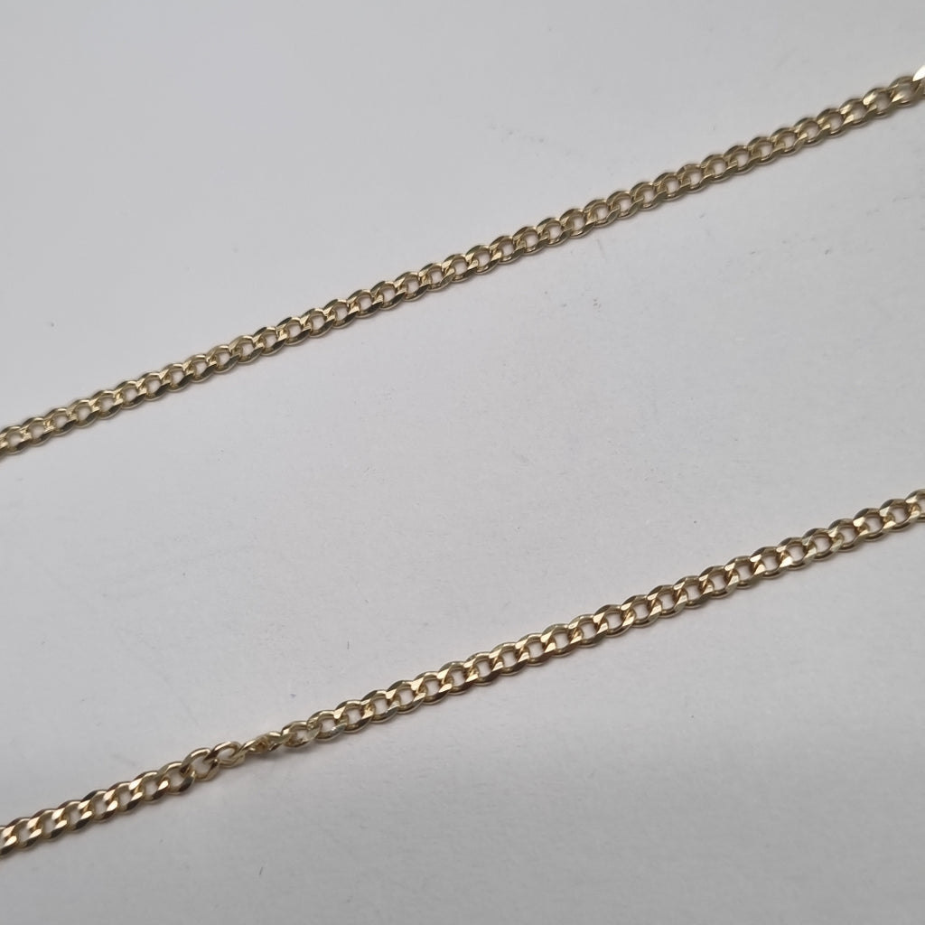 CADENAS TEJIDO BARBADA ORO 10K 50 CM 3.5 GR (NUEVO)