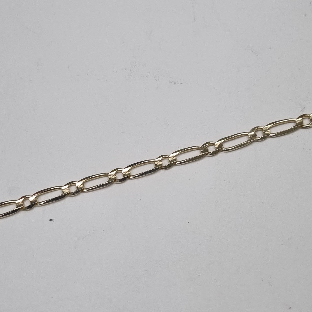 PULSERAS 1X1 ORO 14K 18 CM 2.6 GR (NUEVO)