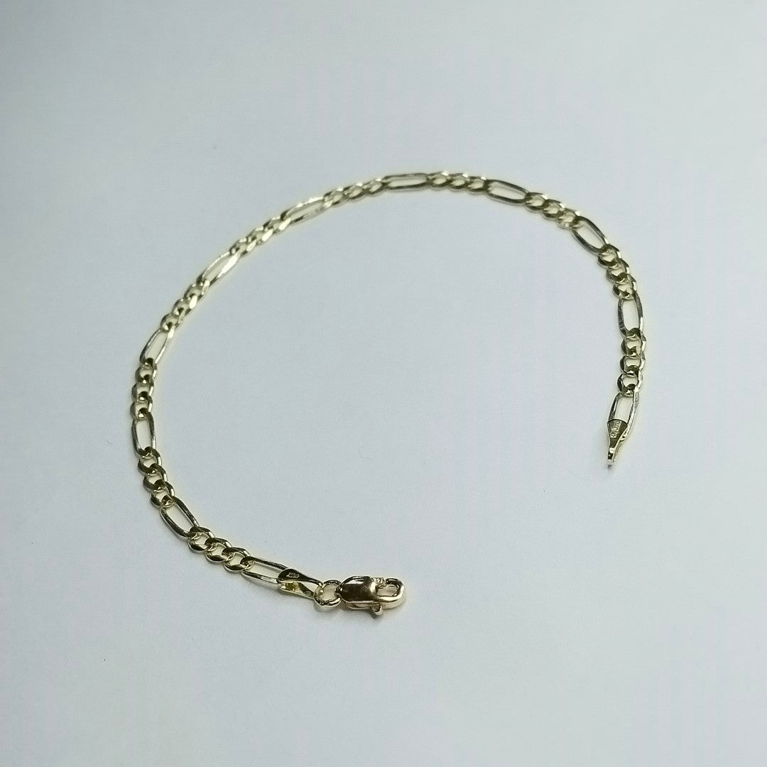 PULSERAS TEJIDO 3X1 ORO 14K 18 CM 2.9 GR (NUEVO)
