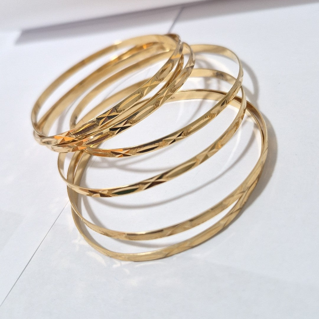 SEMANARIO DE PULSERAS ORO 14 K 33.9 GRMS (SEMINUEVO)