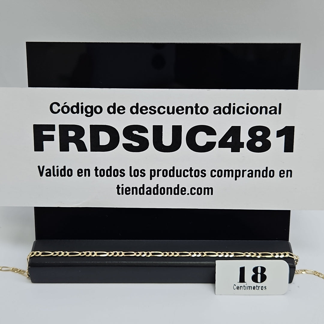 PULSERAS 3X1 ORO 14K 21 CM 1.8 GR (NUEVO)