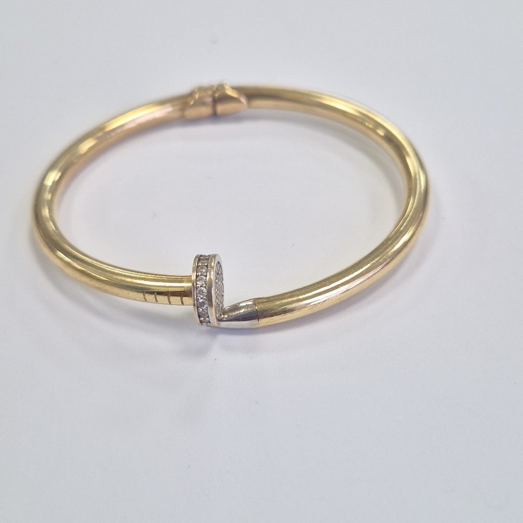 BRAZALETE ORO COMBINADO 14 K 13.1 GRMS (SEMINUEVO)