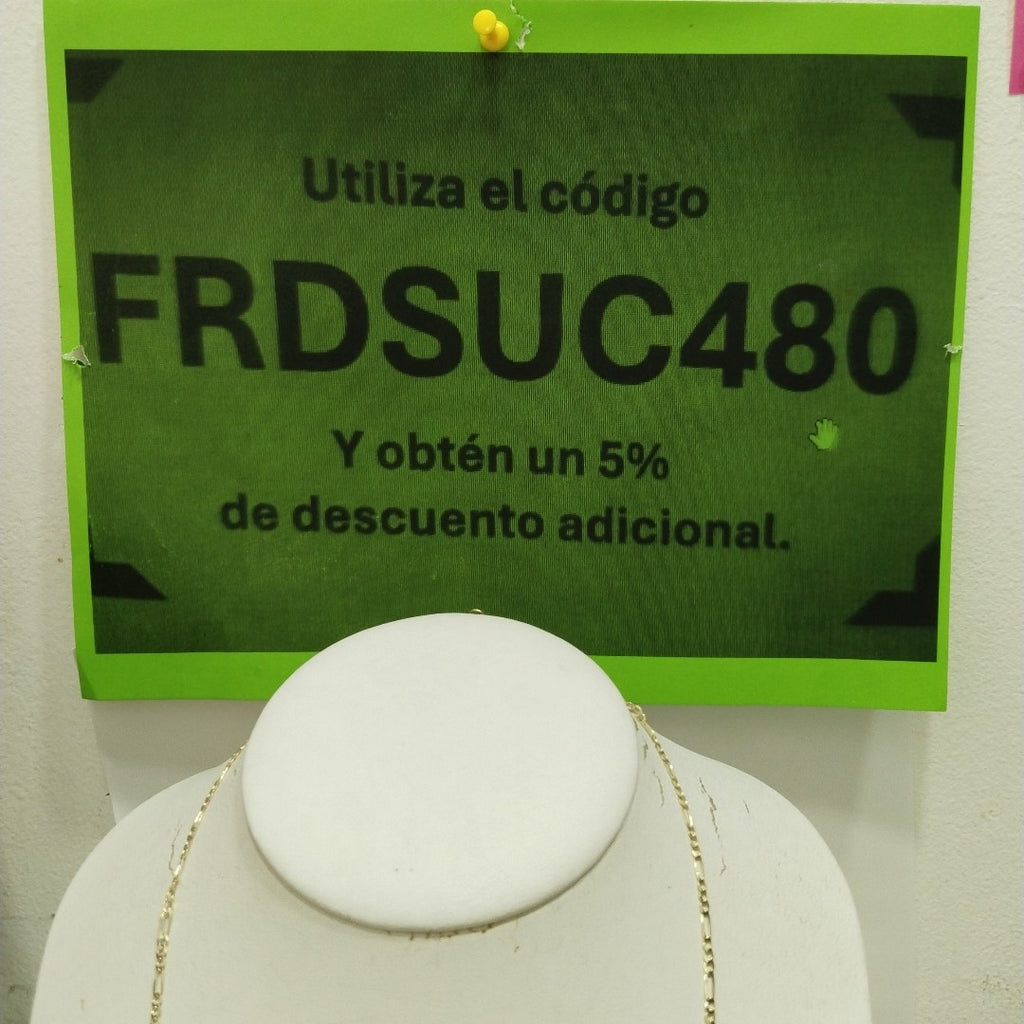 CADENAS 3X1 ORO 14K 55 CM 4.7 GR (NUEVO)