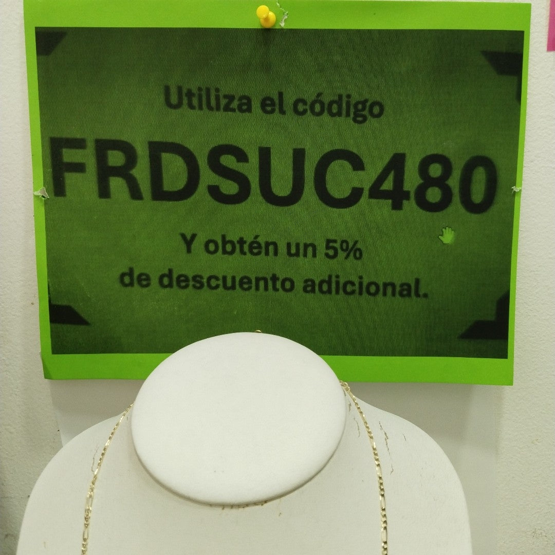 CADENAS 3X1 ORO 14K 55 CM 4.7 GR (NUEVO)