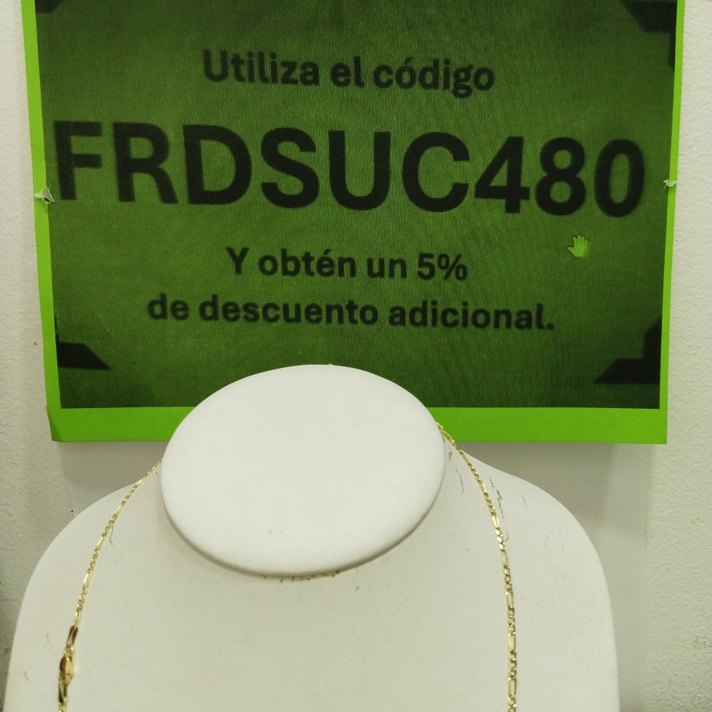 PULSERAS TEJIDO 3X1 ORO 14K 55 CM 4.6 GR (NUEVO)