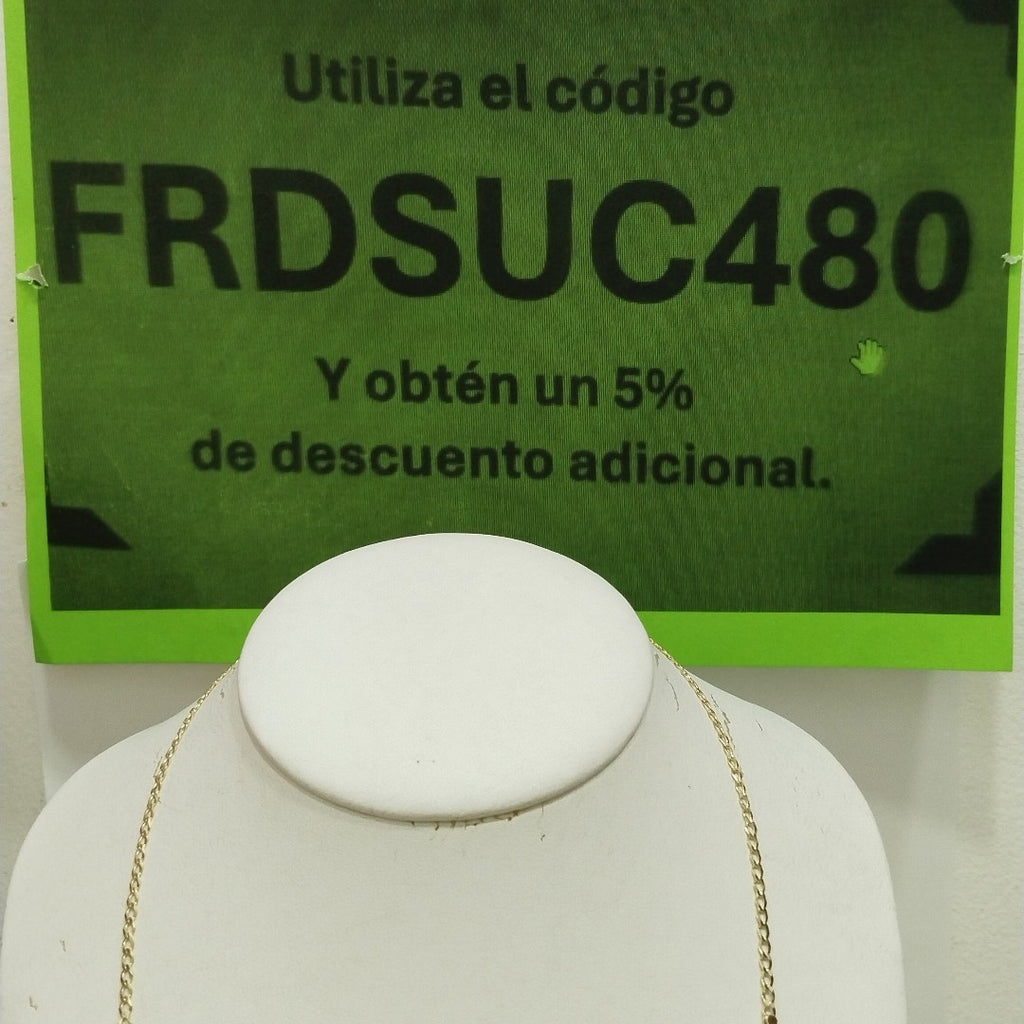 CADENAS TEJIDO BARBADA ORO 14K 60 CM 5.4 GR (NUEVO)
