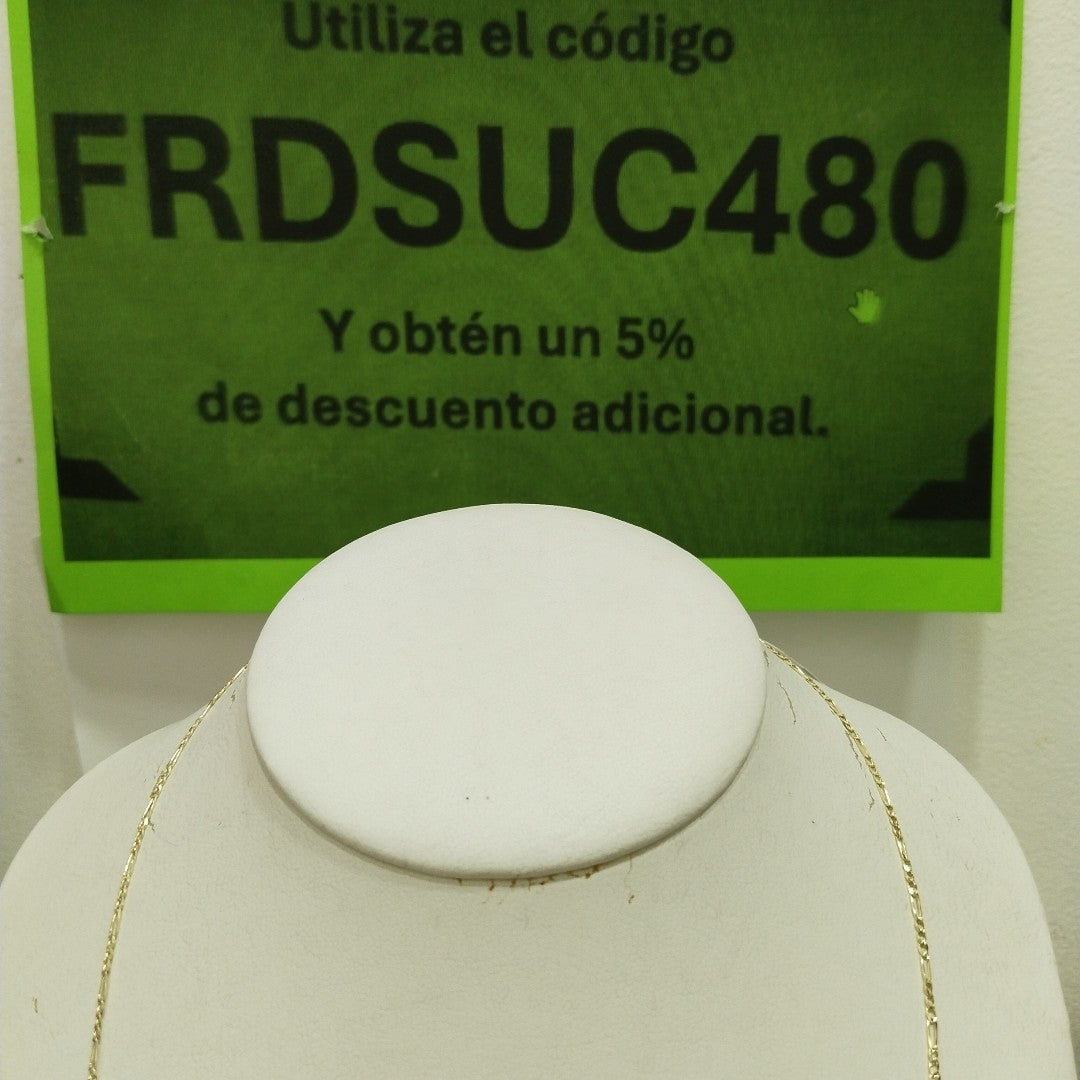 CADENAS 3X1 ORO 14K 55 CM 3.7 GR (NUEVO)