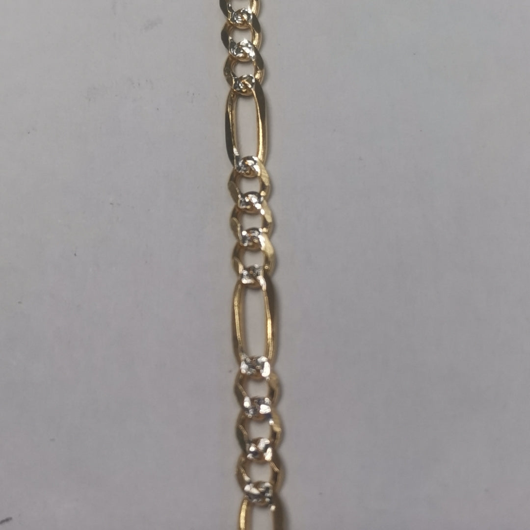 CADENAS 3X1 DIAMANTADA ORO 14K 55 CM 8.6 GR (NUEVO)
