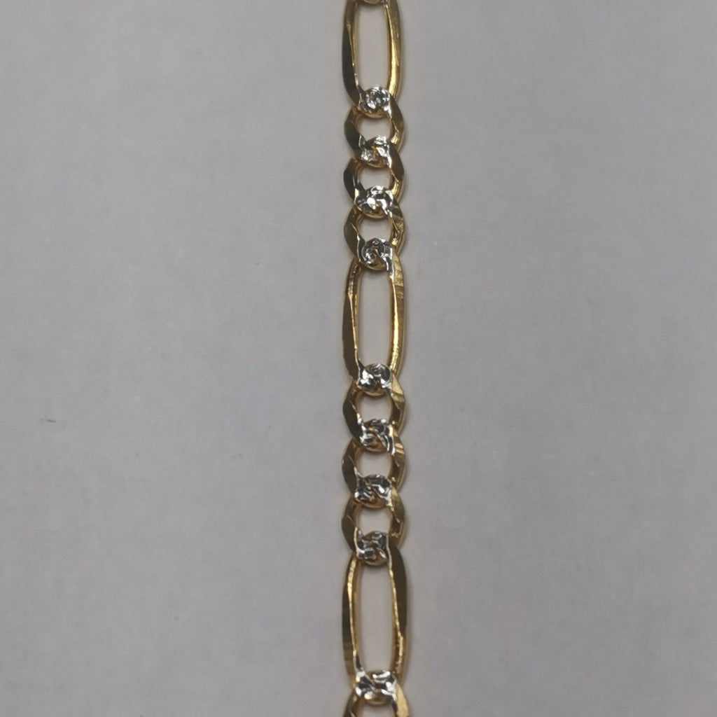 CADENAS 3X1 DIAMANTADA ORO 14K 55 CM 8.4 GR (NUEVO)