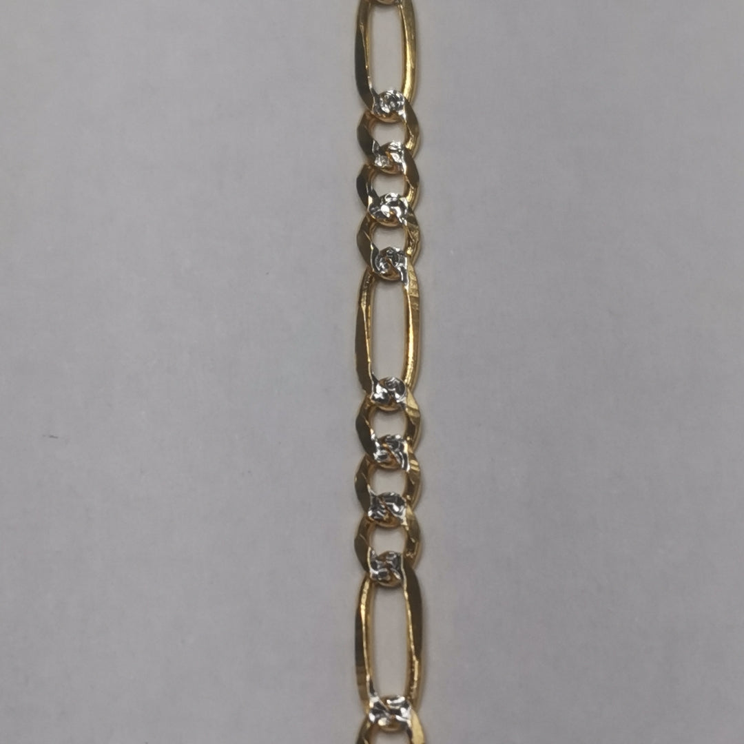CADENAS 3X1 DIAMANTADA ORO 14K 55 CM 8.4 GR (NUEVO)