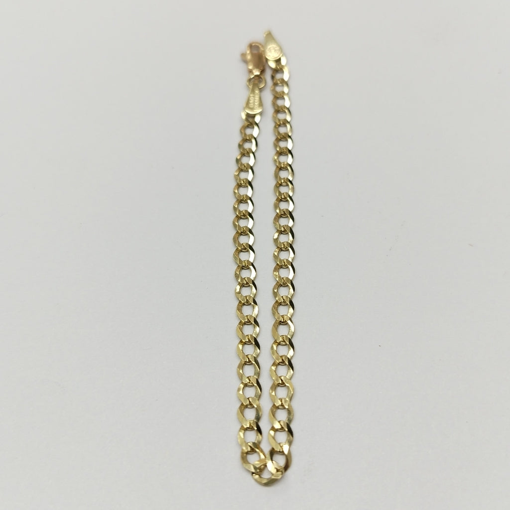 PULSERAS TEJIDO BARBADA ORO 10K 18 CM 3.3 GR (NUEVO)
