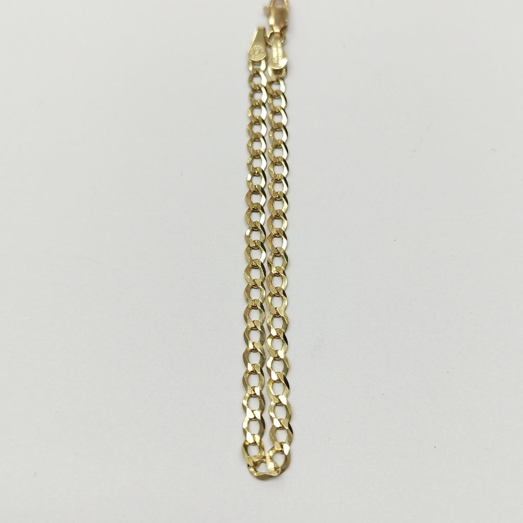 PULSERAS TEJIDO BARBADA ORO 10K 18 CM 3.1 GR (NUEVO)