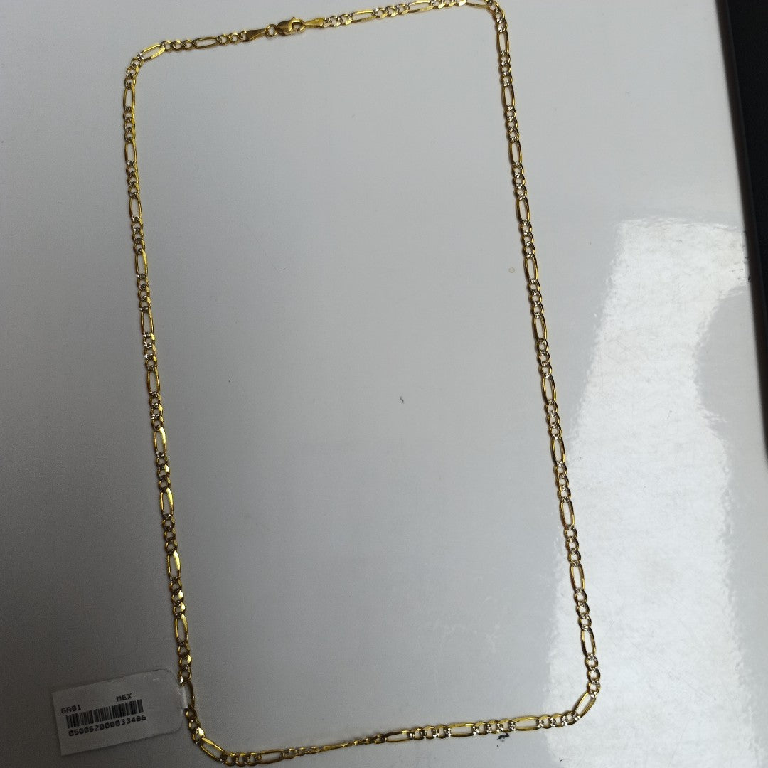 CADENAS 3X1 DIAMANTADA ORO 14K 55 CM 8.5 GR (NUEVO)