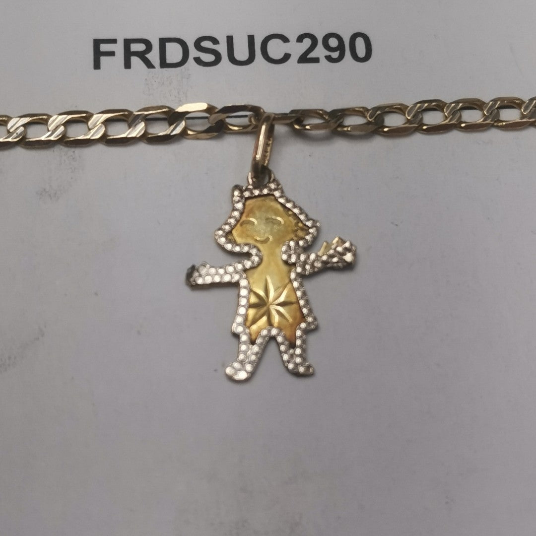 DIJE, PULSERA ORO 14 K 5.2 GRMS (SEMINUEVO)