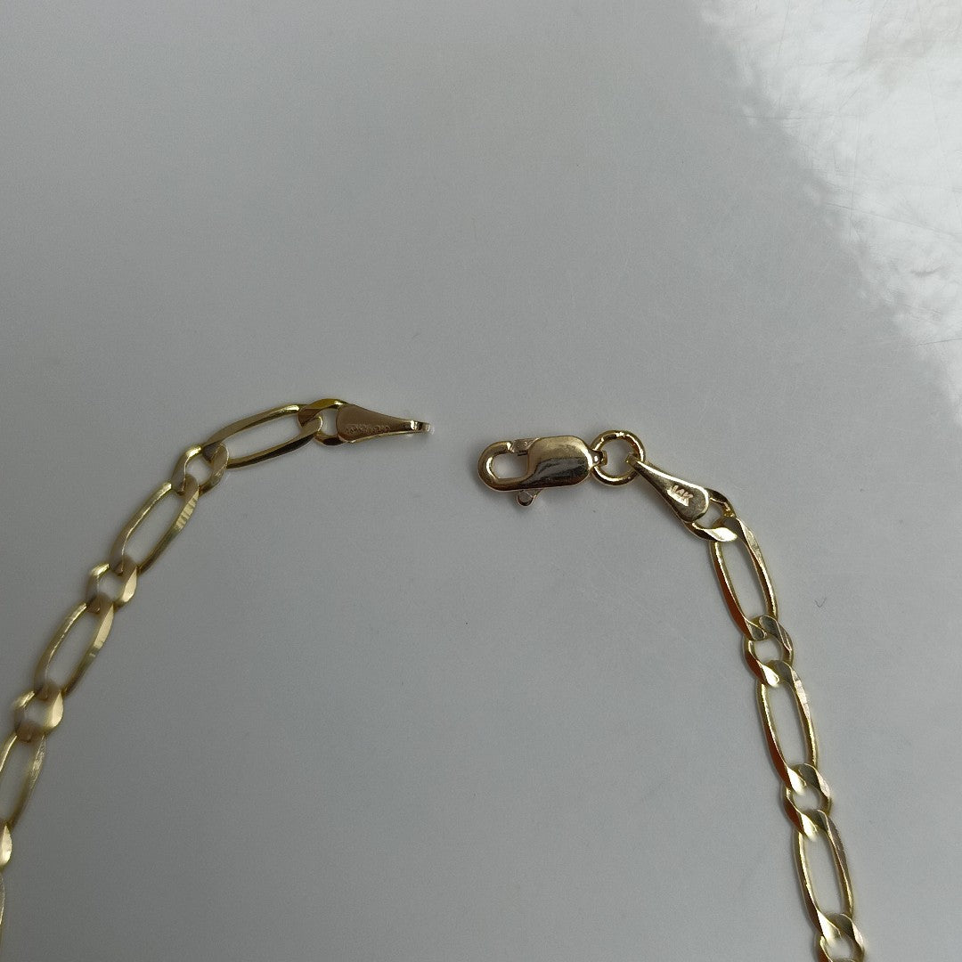 PULSERAS 1X1 ORO 14K 18 CM 2.7 GR (NUEVO)