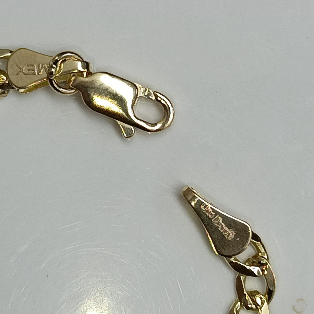 PULSERAS BARBADA ORO 14K 18 CM 4.6 GR (NUEVO)